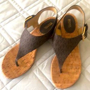 Tan Micheal Kors sandals